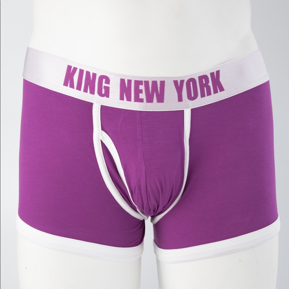 KING NEW YORK , TRUNK , bamboo fabric underwear.(PURPLE)
